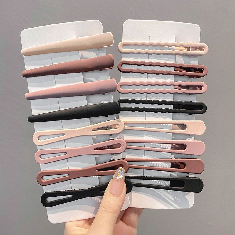 夹子头发鸭嘴夹无痕发夹女后脑勺头饰大号刘海夹前额碎发一字卡子