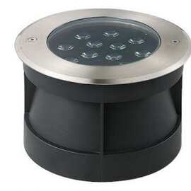 不锈钢水下地埋灯直径190mm地埋灯ip68水下侧壁灯暗装12w水下灯