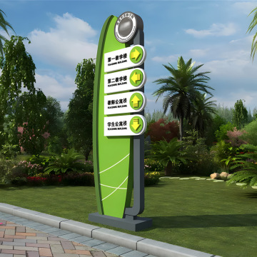 户外导视牌标识牌精神堡垒停车场指示牌宣传栏生产厂家-阿里巴巴