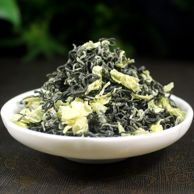 四川茉莉花茶蒙顶山2022新茶飘雪特级茶叶碧潭浓香型散装250g包邮