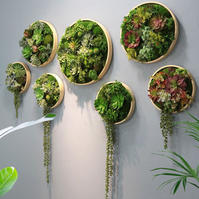 壁挂墙面装饰家居绿植画墙饰客厅餐厅背景墙装饰仿真植物壁挂绿植壁饰