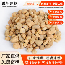黄金砂 彩色砾石 鱼缸铺底庭院地面装饰用黄金砂 黄色石米