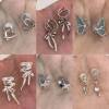 colour zircon bow Ear bones Korean Cool wind Earrings A small minority Retro personality No pierced ears Ear clip colour zircon bow Ear bones Korean Cool wind Earrings A small minority Retro personality No pierced ears Ear clip