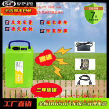 园林割草机草坪修剪机采茶机绿篱机通用型48V24v电瓶背负式锂电池