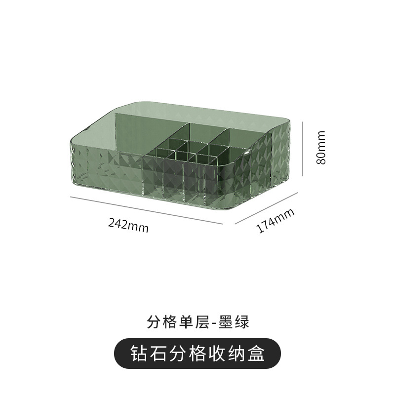 Yimijia Cosmetics Grid Storage Box Desktop Cosmetics Finishing Box Lipstick Makeup Brush Skin Care Mask Box