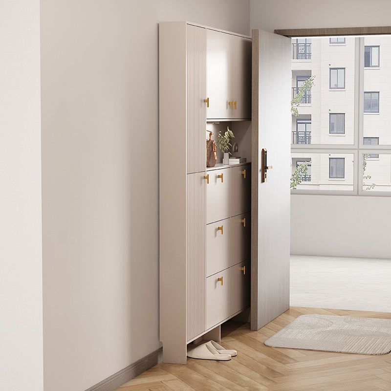 超薄鞋柜14cm入户家用门口17cm轻奢玄关柜靠墙窄高立式门厅储物柜