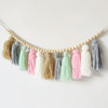 ins Nordic manual weave Wooden beads Wool tassels Home Furnishing Children&#39;s Room decorate Wall Pendants Wall hanging