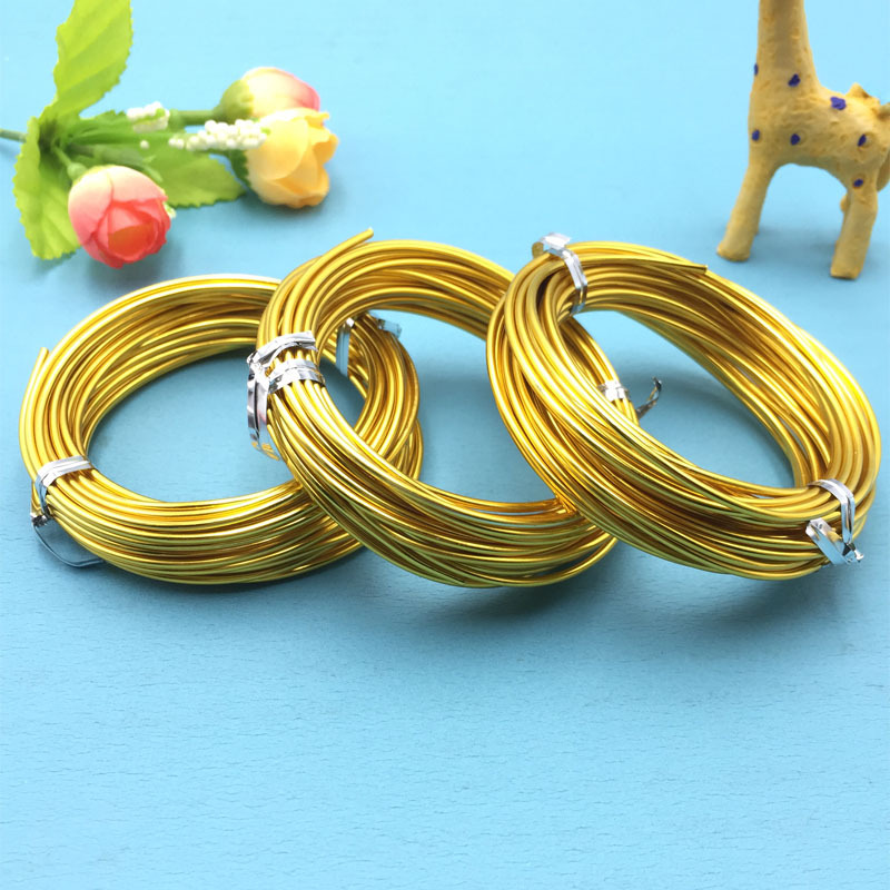铜丝diy手工保色工艺品绕线美甲配件穿珠饰品铜丝线发簪金色首饰