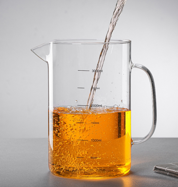 厂家经营耐热玻璃量杯 玻璃烧杯 高硼硅加厚玻璃刻度杯欢迎选购