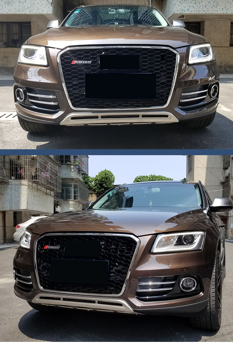 13-17款适用于奥迪q5改装rsq5中网蜂窝改装专用精品配件前脸批发