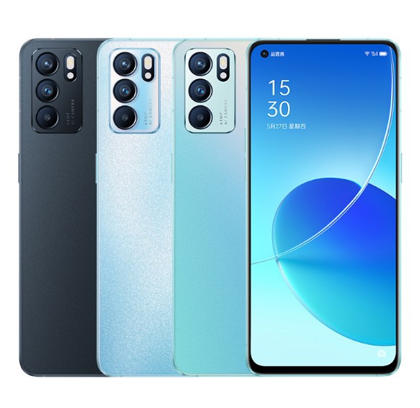 oppo reno6 5g新款opporeno6手机曲屏65w闪充拍照智能美颜手机