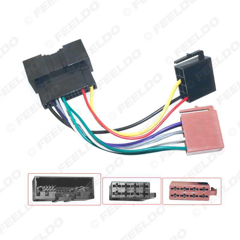 适用福特福克斯/嘉年华/蒙迪欧/c-max原车cd机iso电源线改装尾线