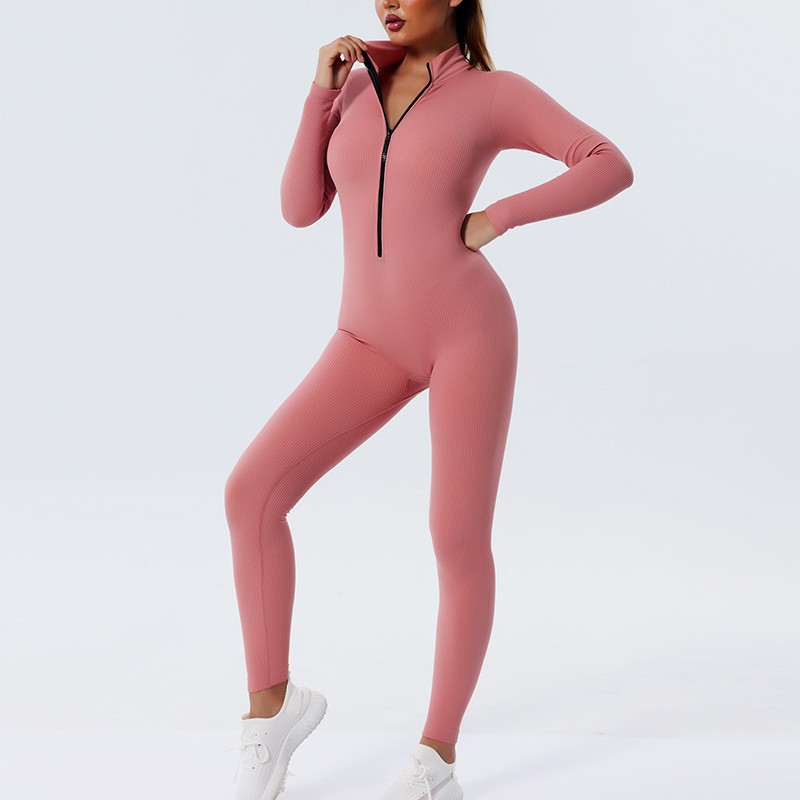 European and American Quick-Drying One-Piece Seamless Yoga Clothes Sports Suit Women's Tight Dance Fitness Yoga Bodysuit Yoga Pants