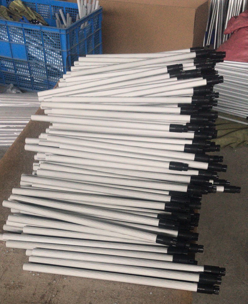 多节伸缩扫把杆子拖把杆子铝合金伸缩杆拖把棍多节可拼接杆扫把杆