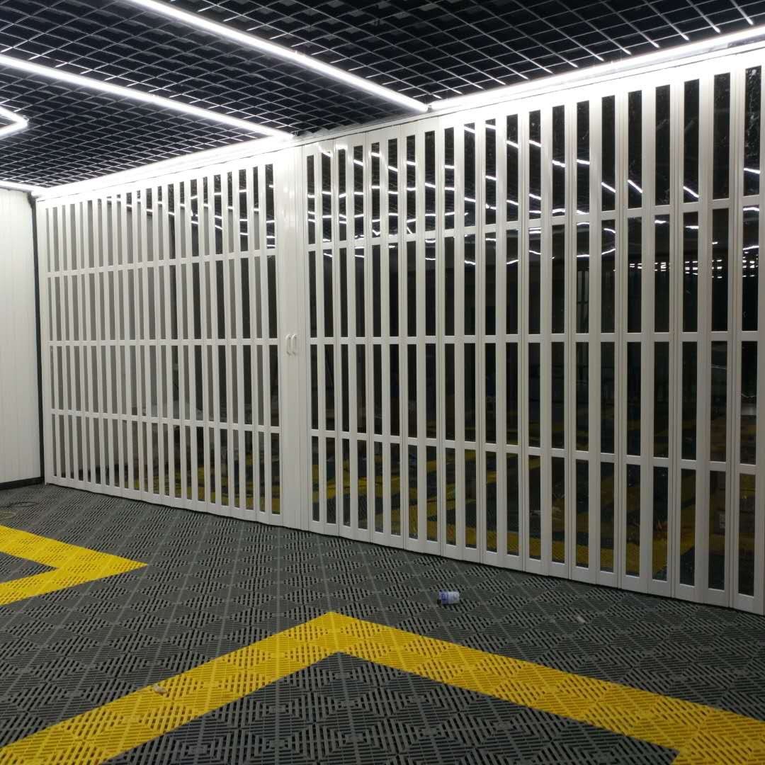 pvc折叠门汽车美容商场店铺工厂洗车房防水帘防尘隔温隔断推拉门