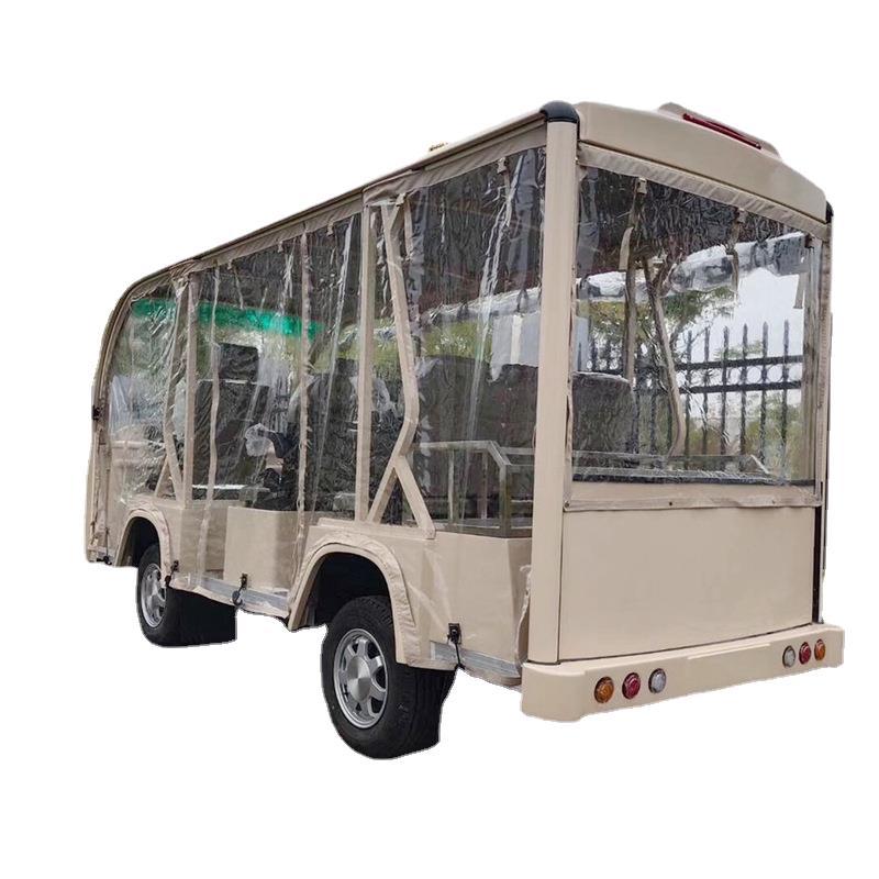 八座带雨帘电动观光车游客接待用车观光旅游代表车景区校园运营车