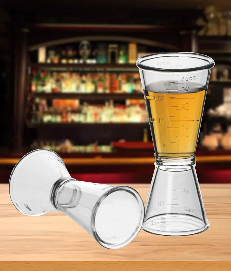 奋进牌 彩盒装 pc塑料 盎司杯 双头量酒器量杯 调酒容量杯 安士杯