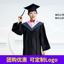 学士服大学生男女毕业季拍照服装高中毕业服文科博士服学位服帽子