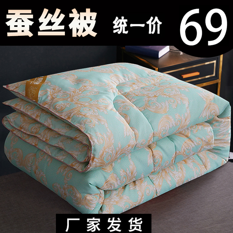 ll蚕丝棉被芯春秋被双人空调被夏天薄被子单人加厚被子冬被保暖被
