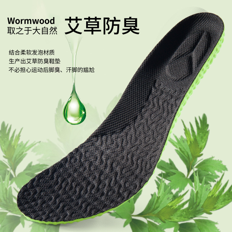 Pu Argy Wormwood Air Cushion Sports Insole