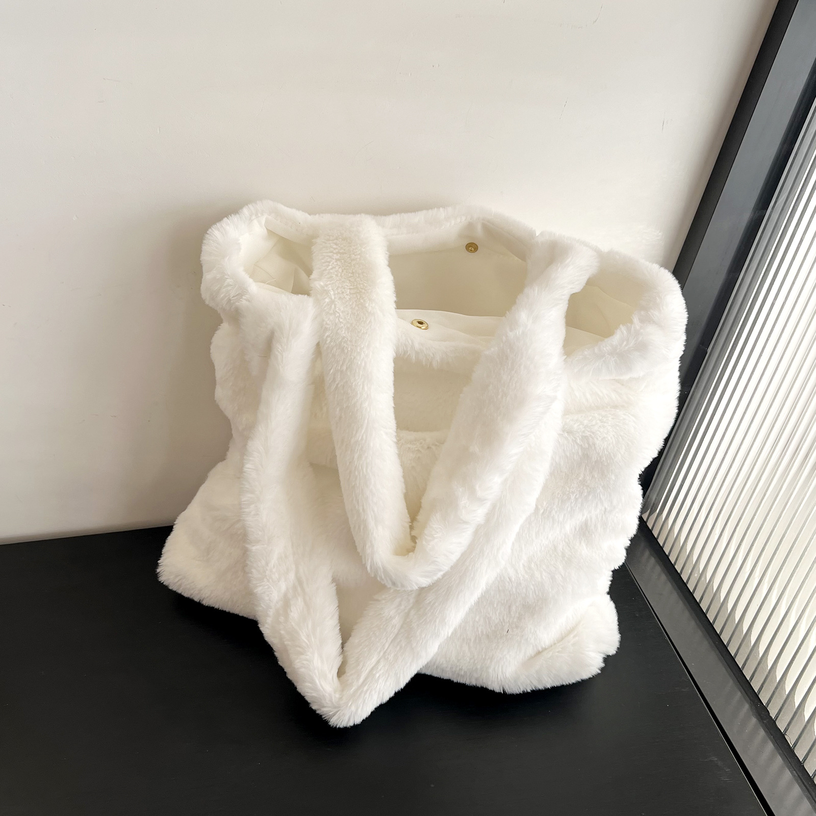 毛绒包包女毛毛包手提托特包大容量毛茸茸2024秋冬新款时尚单肩包