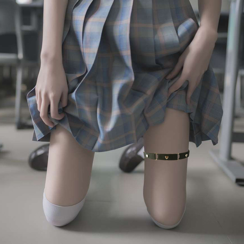 网红choke个性ins暗黑系朋克绑带少女颈带项圈链腿环带两用酷嘻哈