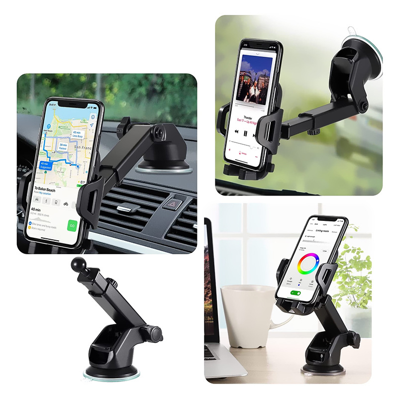 Car Navigation Holder Car Mobile Phone Bracket Suction Cup Air Outlet Multifunctional Mobile Phone Stand Car Vehicle-Mounted Stand
