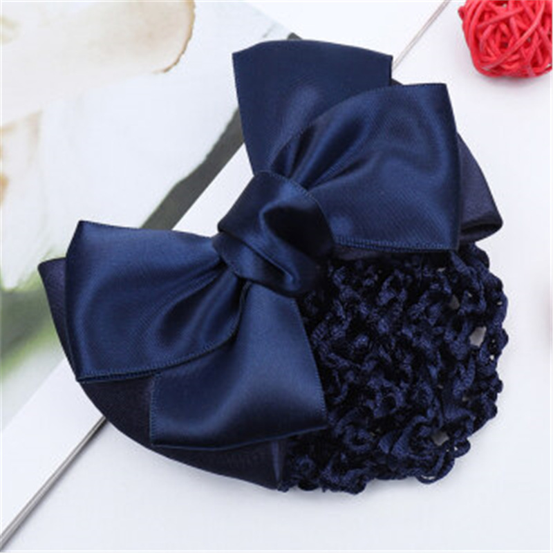 护士头花女职业工作头饰空姐酒店头发网兜发卡护师蓝色发箍韩版