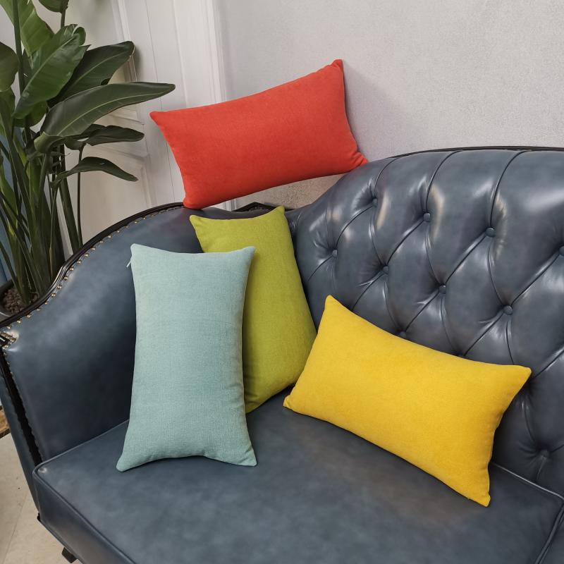 沙发靠背垫长方形大号抱枕套客厅长型布艺靠枕靠垫套罩定做不含芯