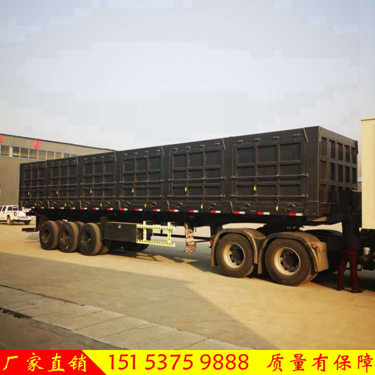 8米高箱侧翻斗自卸车斗半挂车 抗载力强-阿里巴巴