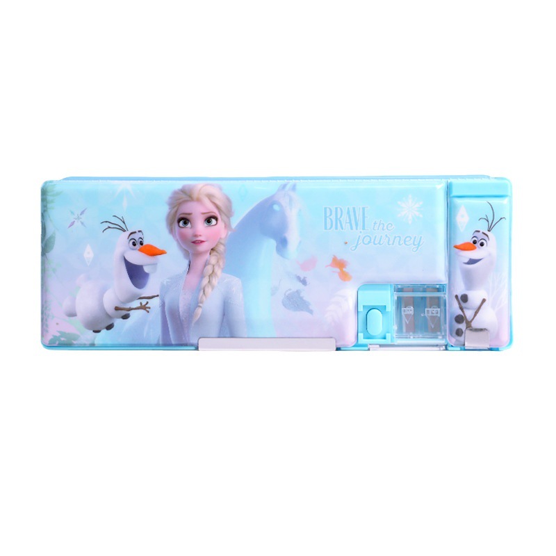 Disney Cartoon Stationery Box Good-looking Cute Multifunctional Children's Pencil Case Pupils' Stationery Storage Box