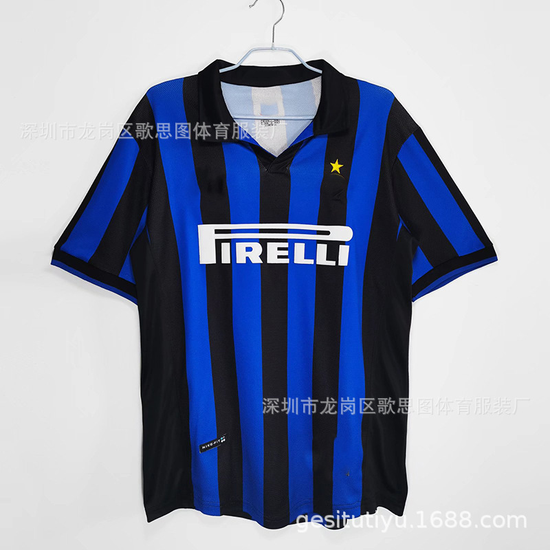 足球服复古版罗纳尔多国米队球衣football jersey主场客场-阿里巴巴