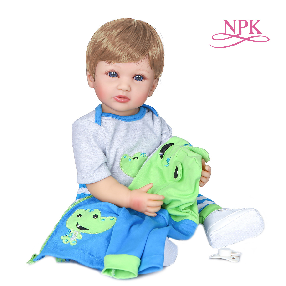 55厘米全胶男孩洋娃娃 可爱宝宝 跨境电商货源 amazon 一件代发