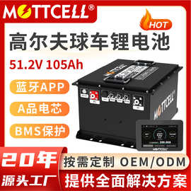 51.2V105AH高尔夫球车磷酸铁锂电池大容量动力旅游观光车锂电池组