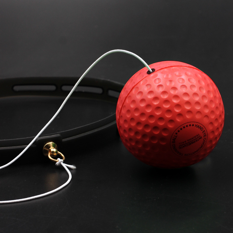 拳击速度球头戴式家用健身训练球敏捷反应球弹力球解压减压魔力球