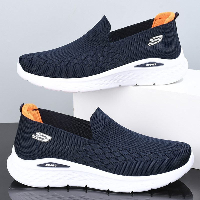 [Big Wholesale] Middle-Aged and Elderly Men's Walking Shoes Breathable Soft Bottom Non-Slip Comfortable Mesh Shoes Casual Shoes Cloth Shoes Men