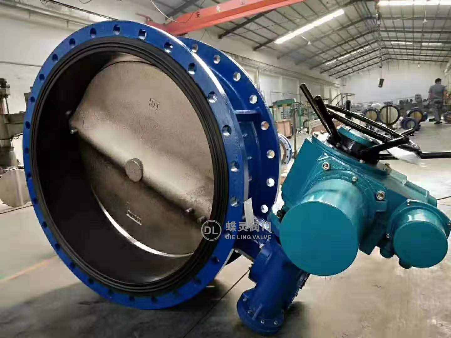 操作灵活大口径电动软密封蝶阀d941x10qdn1000法兰式电动蝶阀