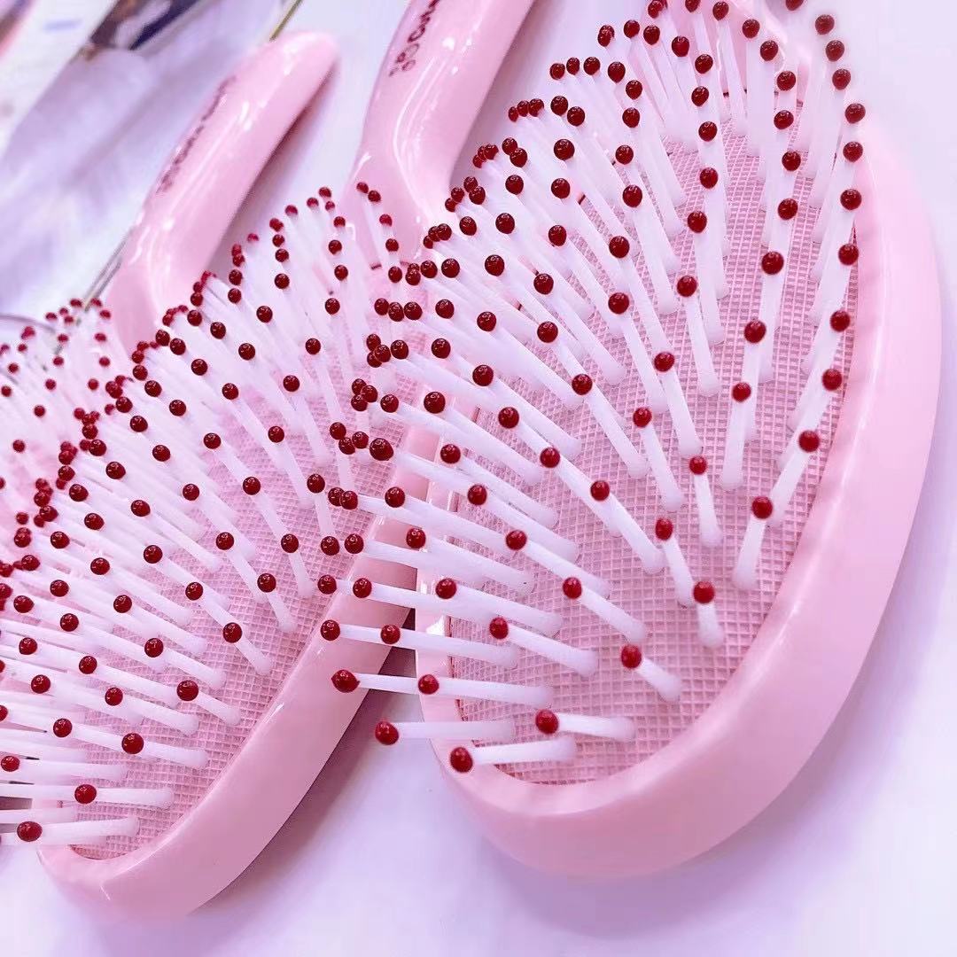 少女粉色可爱美发梳 卷发梳气垫按摩梳 女生宿舍家用床头梳子批发