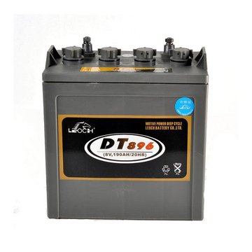 理士电池dt896 8v190ah电动汽车观光车高尔夫球车扫地车动力电瓶