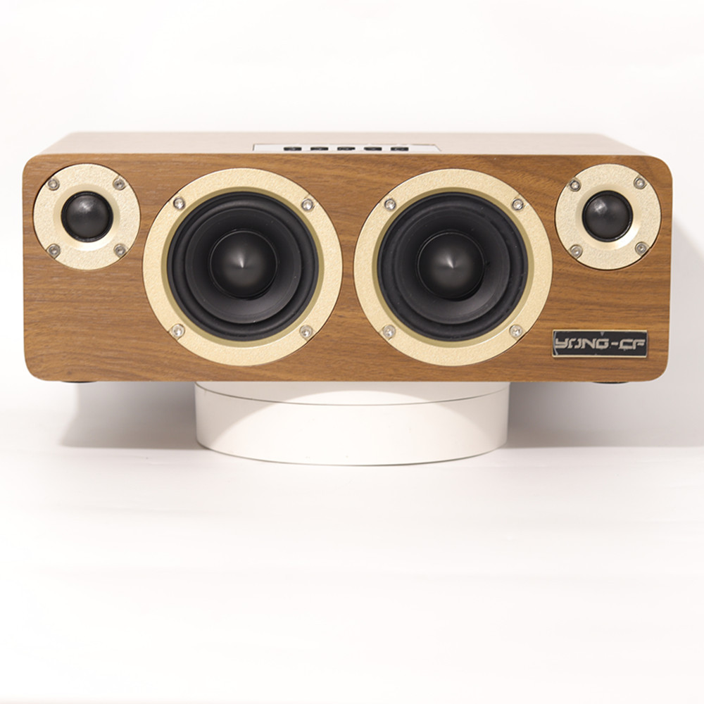 New HiFi Wooden Bluetooth Speakers Retro Desktop Bookshelf Audio U Disk Coaxial Wireless Computer Desktop