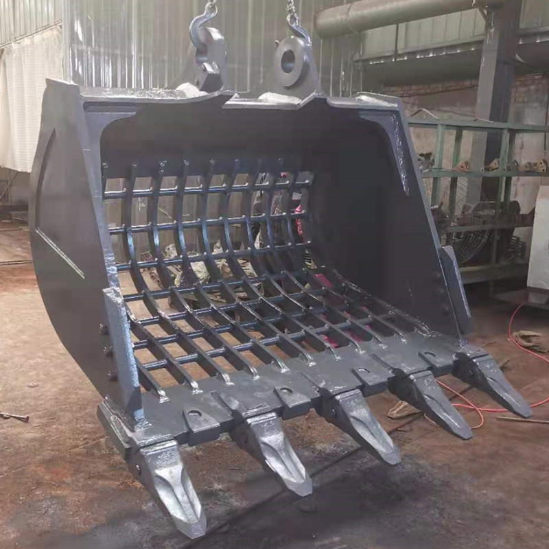 挖掘机筛分斗 河道清淤网格斗 泥沙清理挖斗