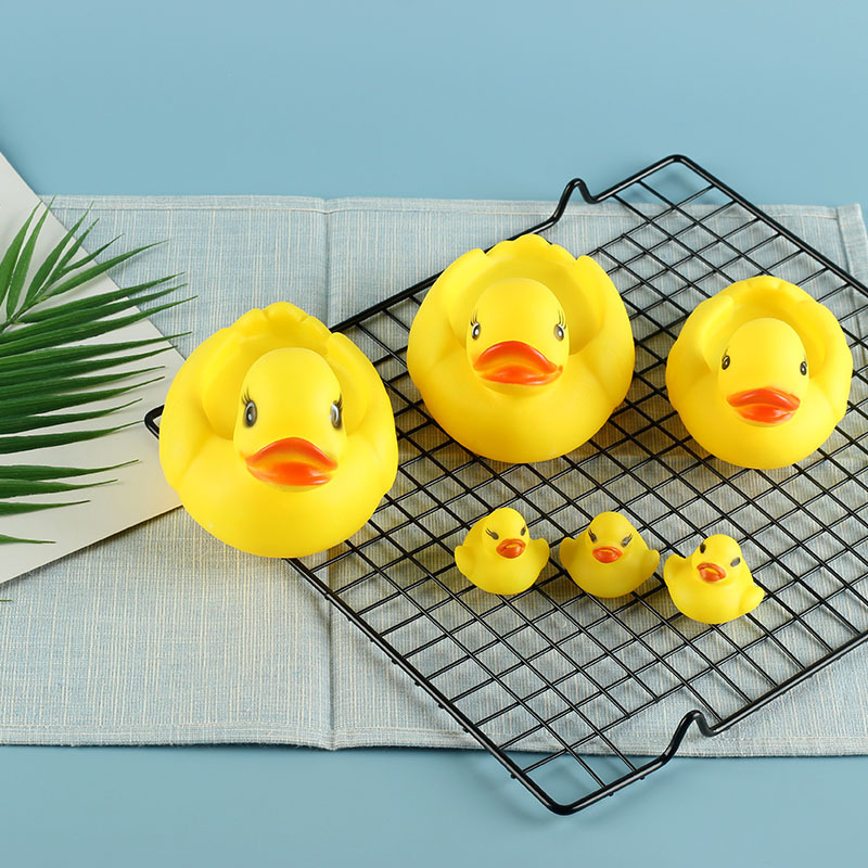 Big Three Small Net Duck Mother and Child Duck Duck Toys Water Toy Baby Swimming Calling Duck Net Pocket Duck