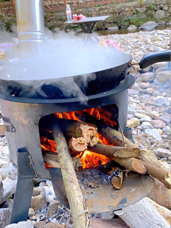 灶炉用柴火炉子老式烧木材的炉子大号多功能农家野外小型农村室内