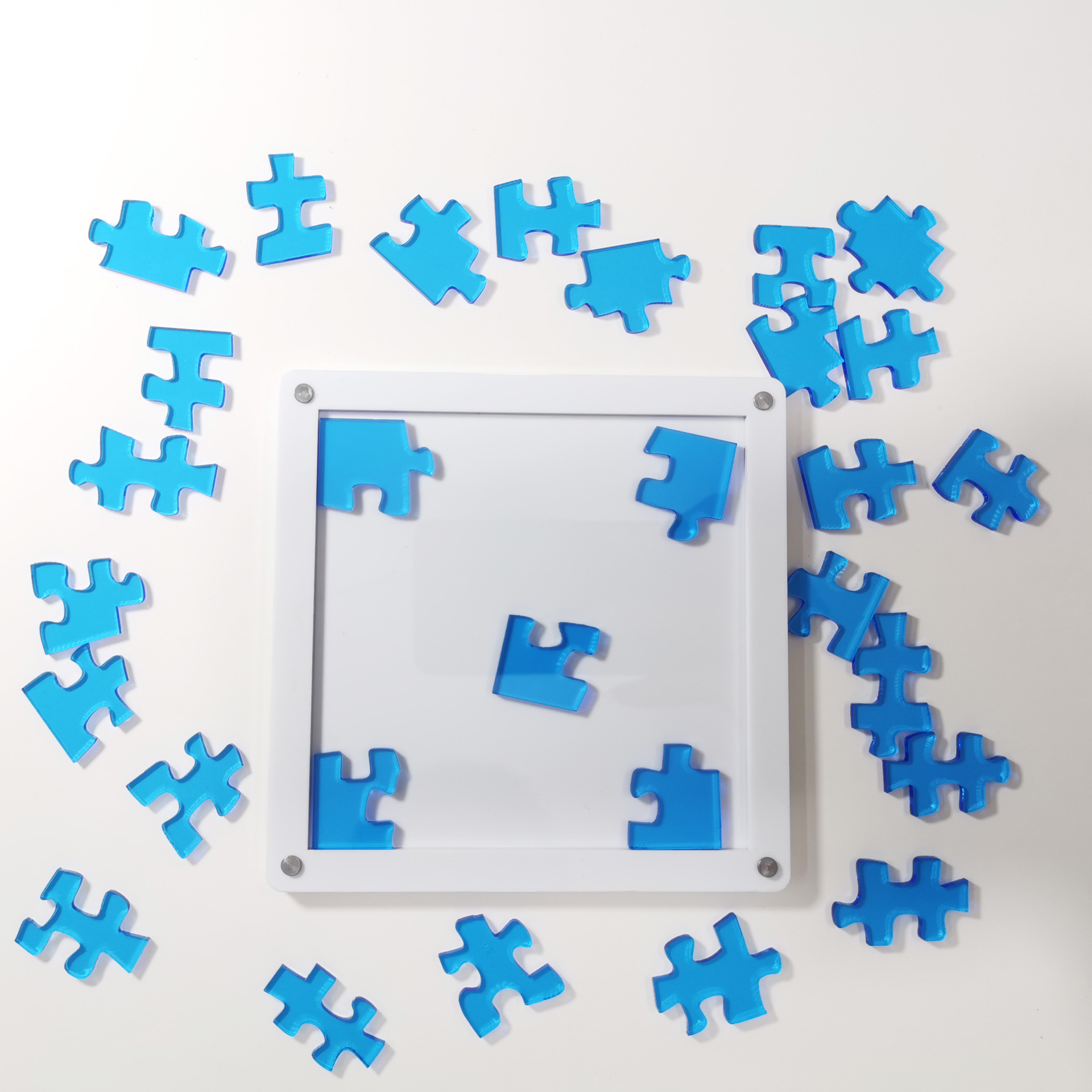 厂家直销jigsaw puzzle29块10十级烧脑奥利奥拼图异形sixpack透明