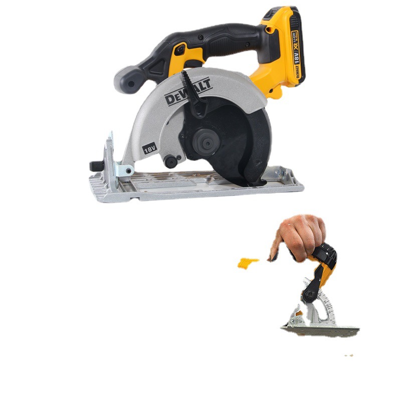dewalt得伟电圆锯锂电木工圆锯小型6寸手提木材电锯切割机dcs391