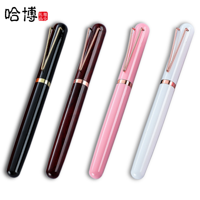 New Metal Roller Pen V-Type Pen Holder Gel Pen Advertising Business Gifts Roller Pen High-End Insert Pen