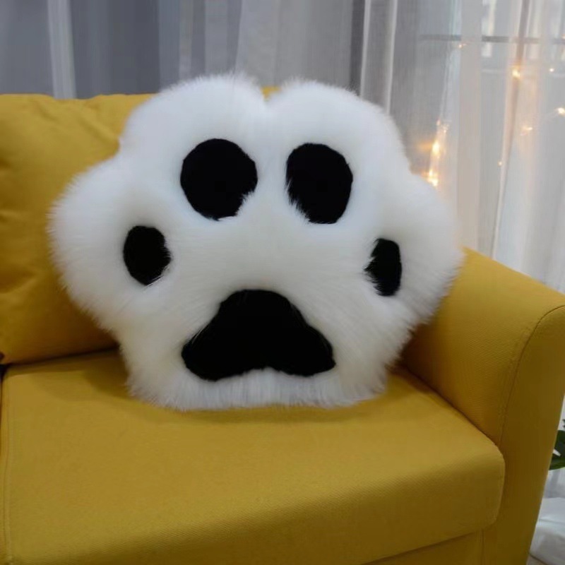 Nordic Ins Cute Cat Claw Pillow Bear Cat Claw Cushion Sofa Backrest Home Bed Head Lumbar Support Pillow Chair Cushion