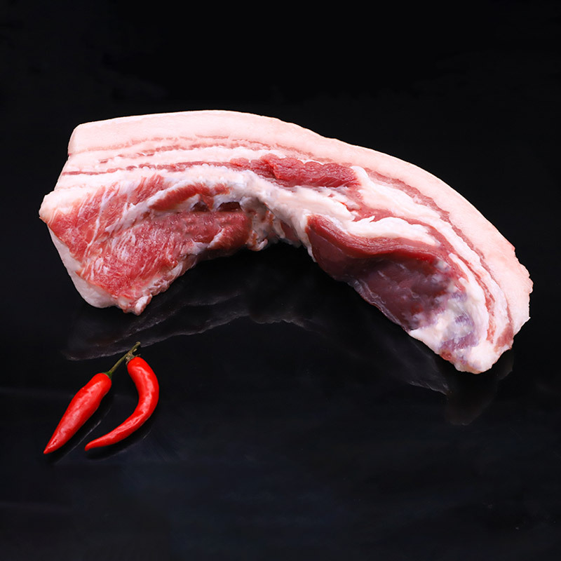 五花肉新鲜4斤黑猪肉烤肉烧烤食材现杀散养农家土猪整块非冷冻3斤