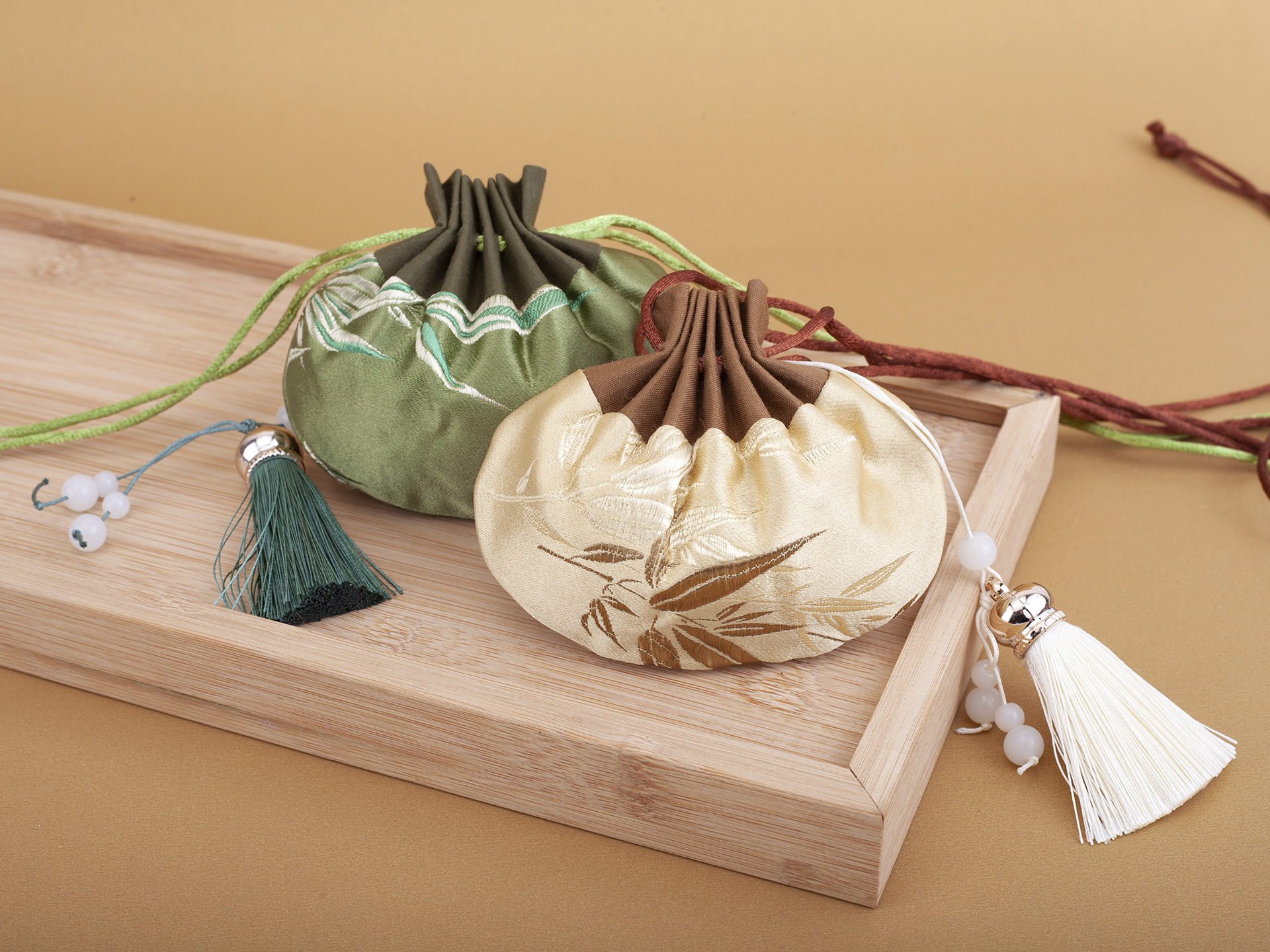 端午节空袋中国风香囊古风随身荷包锦缎刺绣香袋禅意车挂小香包