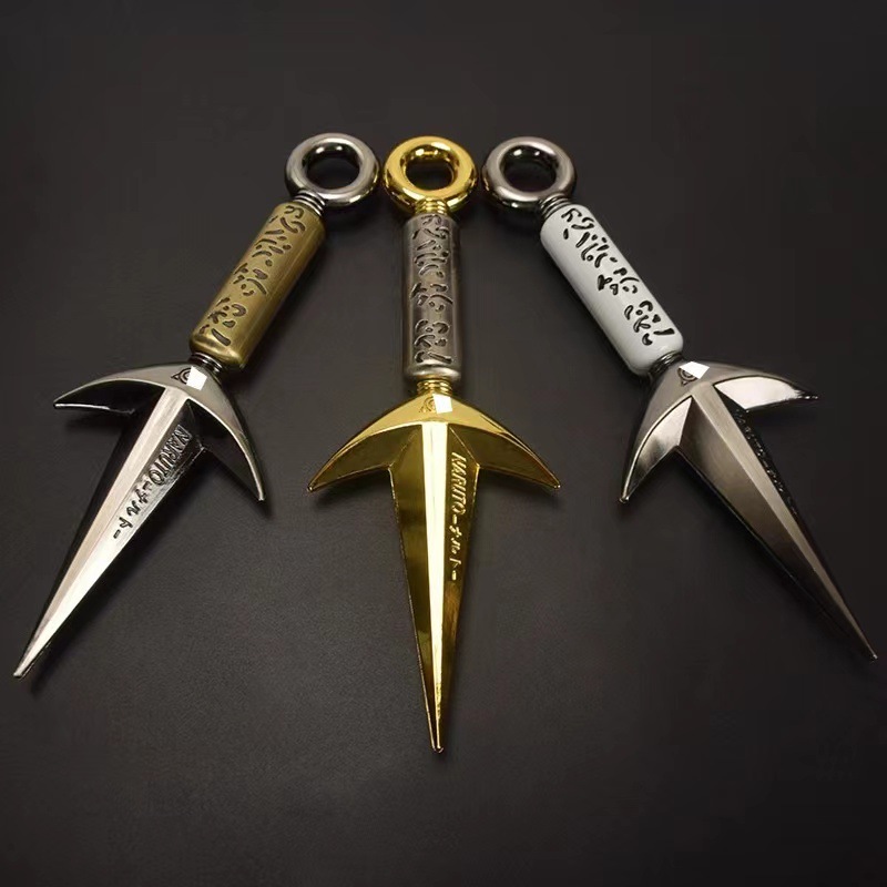 忍者兵器系列23厘米四代目苦无武器玩具合金兵器模型动漫周边